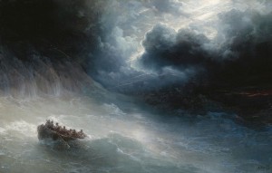 boat in storm